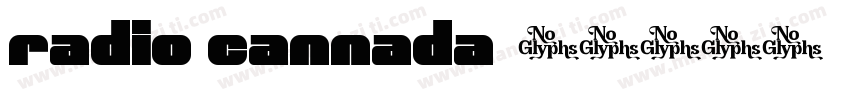 radio cannada字体转换